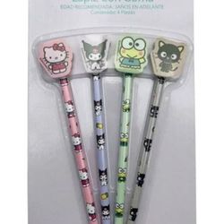 New set of sanrio hello kitty and friends pencils 4 pc