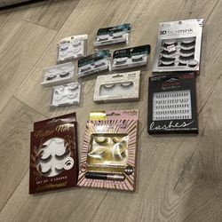 New False Eyelash Lot – Ardell, Revlon, Andrea, Charlotte Russe (Partial Packs)