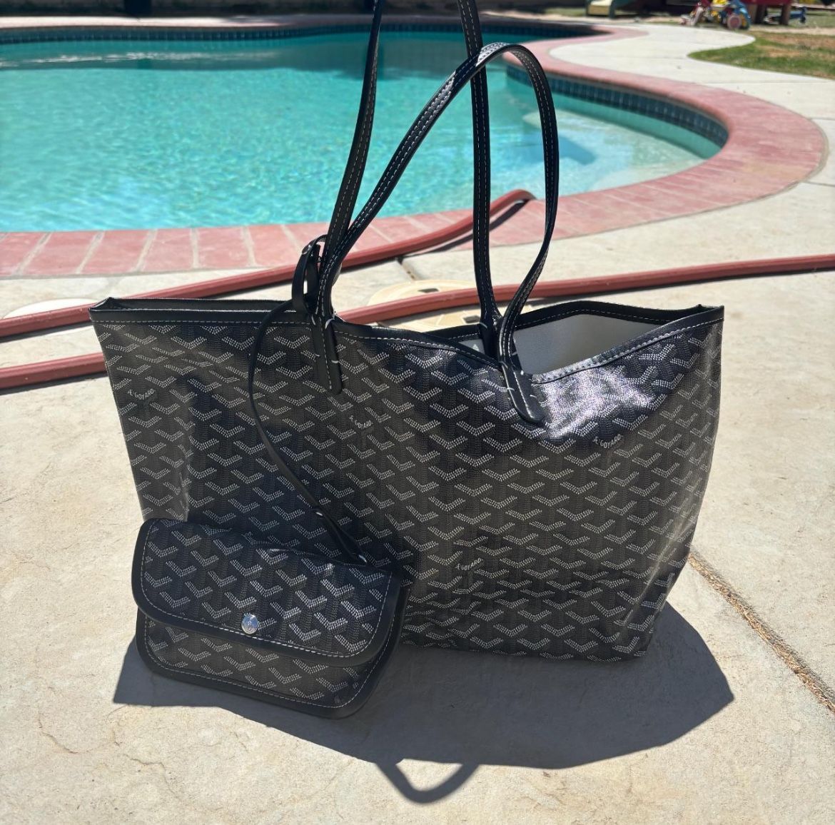 Black Designer Tote Bag