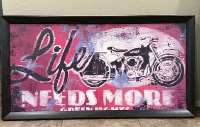 Wood framed picture