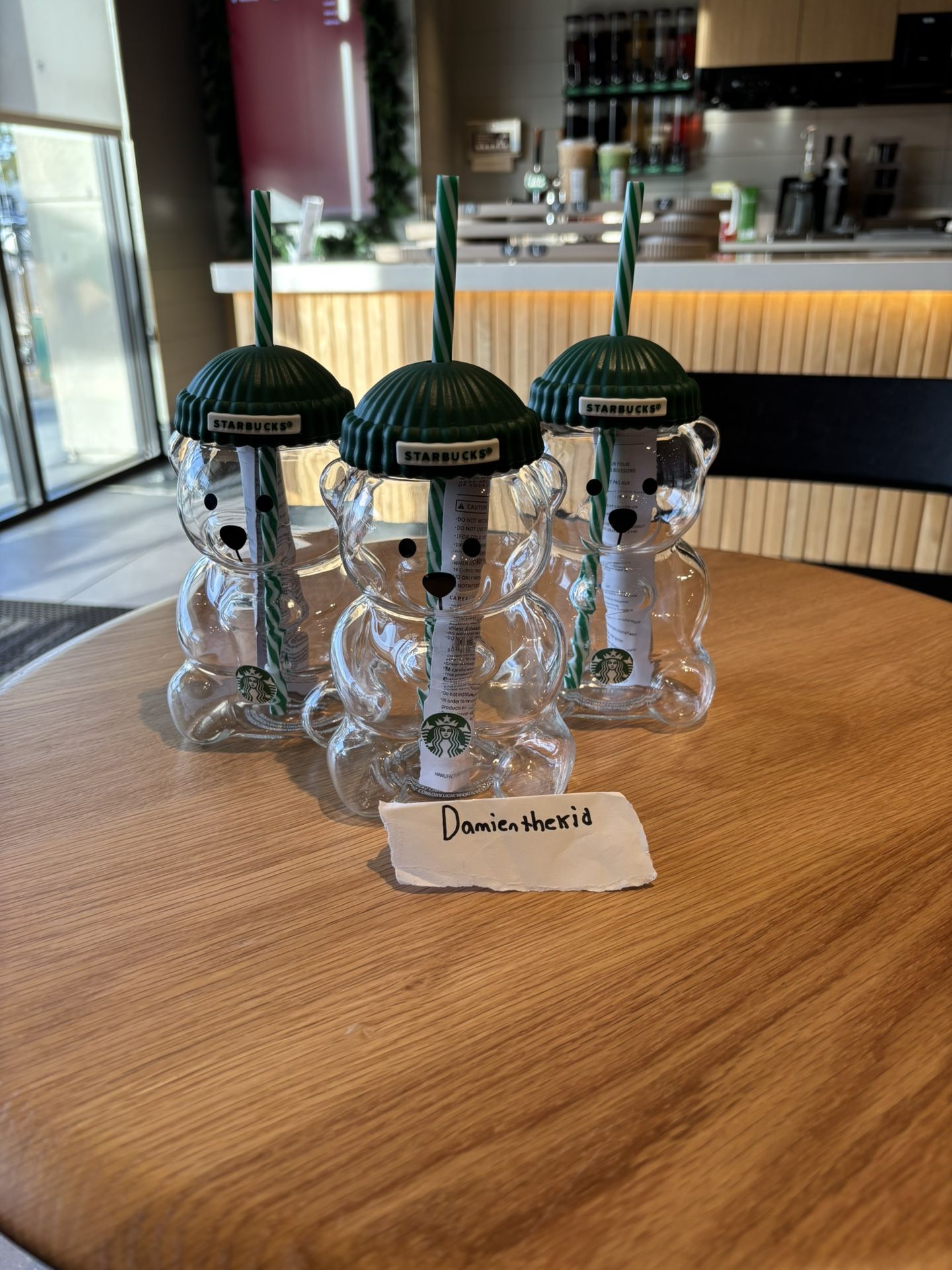 2025 Starbucks Bearista Glass Cup