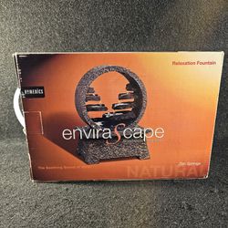 New, In Box HoMedics EnviraScape Zen Springs Table Top Relaxation Fountain