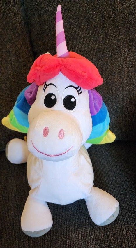 Disney Inside Out Rainbow Unicorn Plush Doll Toy