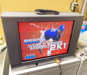 WORKING Vintage Toshiba 20” 20AF44 TV Stereo CRT Gaming Television for Retro Video Games Tube Flat RCA RF
