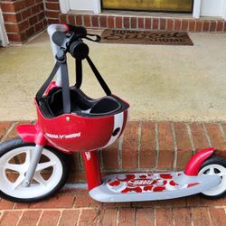 Radio Flyer Scooter with Radio Flyer Helmet 