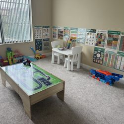 Kids Train Or Activity Table With A Drawer