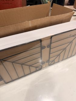 White Finish Floating Shelves