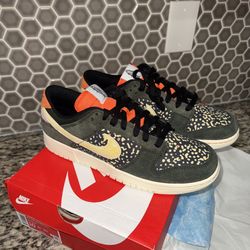 New Men’s Nike Dunk Low Retro SE 2 Sequoia: Safety Orange Desert Berry Alabaster Size 10