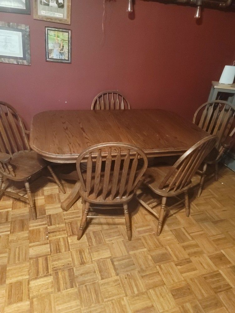 Solid Wood Dining Room Table