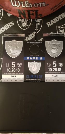 Colt / raider game club tickets $200