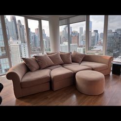 Couch Modular Half Circle Conversation Put
