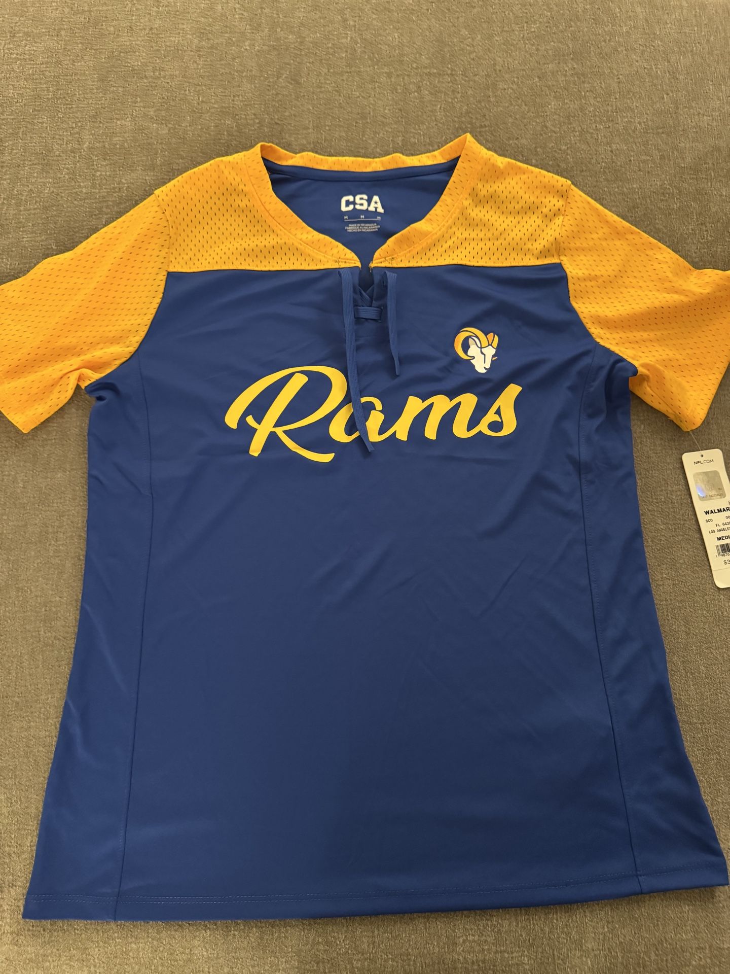 Los Angeles Rams Jersey T-Shirt Size Medium