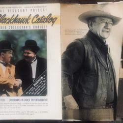 Vintage Blackhawk Classic Movie Catalog VHS-1987- Pic Was In Magazine GC