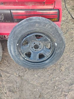 2 stock 18 inch dodge charger wheels and tires good spares