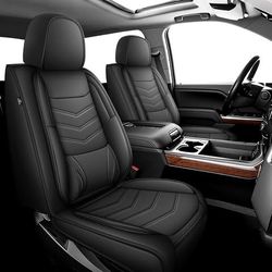  NEW Tacoma 2024–2025 Waterproof Leather Seat Covers  (Front Set)