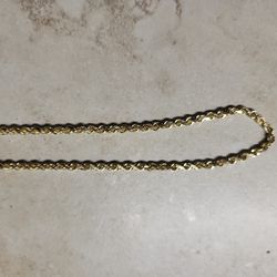 Rope Chain 14k and 21 Inches