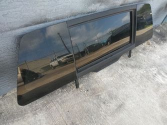 2007 Nissan Tintan Pickup Rear Window Slider Back Glass Dark Tinted, very good condition, may fit different year or model, please call or text