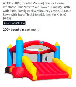 Action Air Inflatable Bounce House with Slide