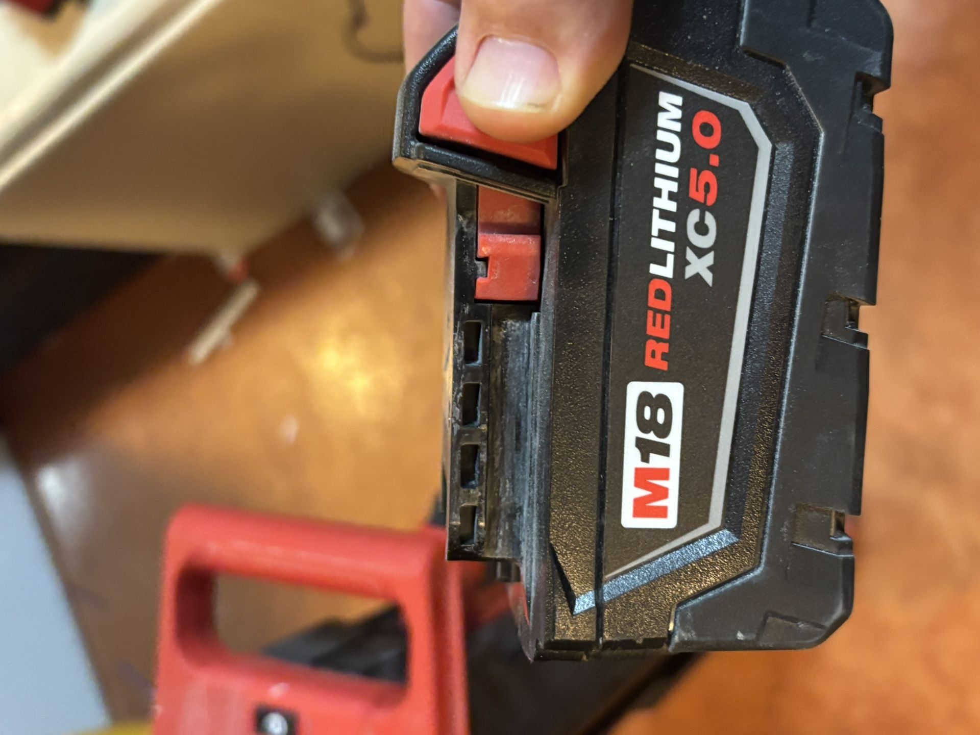 Milwaukee light stand. One battery and charger.