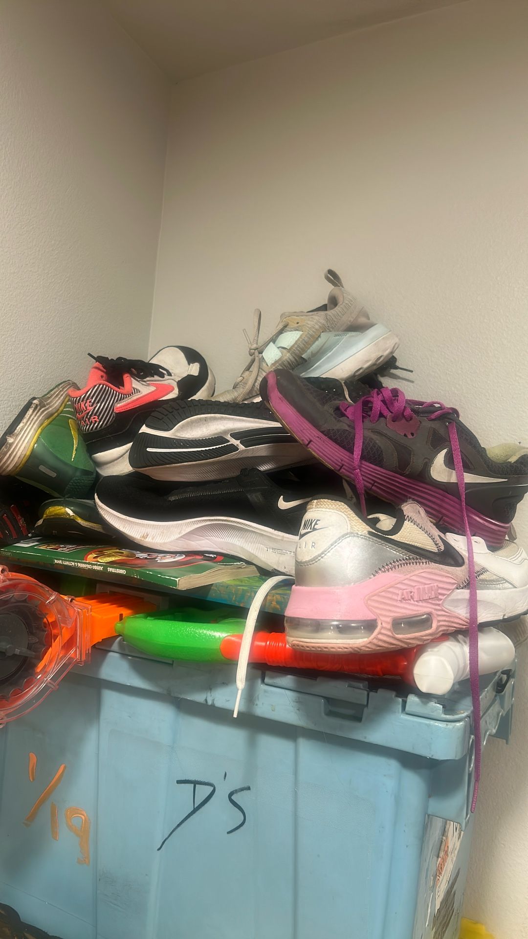 lot of 10+ pairs of nike , sketchers and adidas plus more