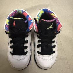 Nike Boys Air Jordan 5 Db3025-100 White Basketball Shoes