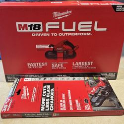 Milwaukee 35 3/8in Bandsaw With Dual Trigger