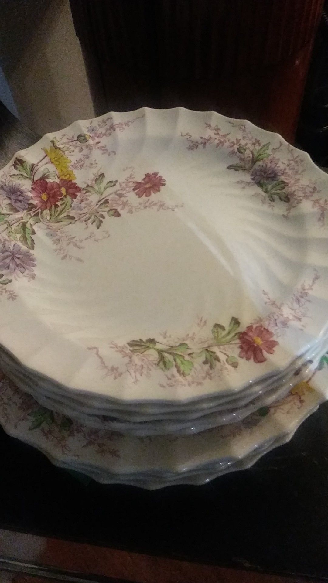 Fairy Dell by SPODE    Set of  8 dinner plates And 6 luncheon plates