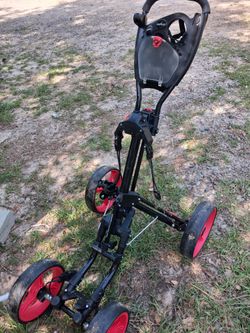 Golf Quad 4-Wheel Folding Golf Pull/Push Cart