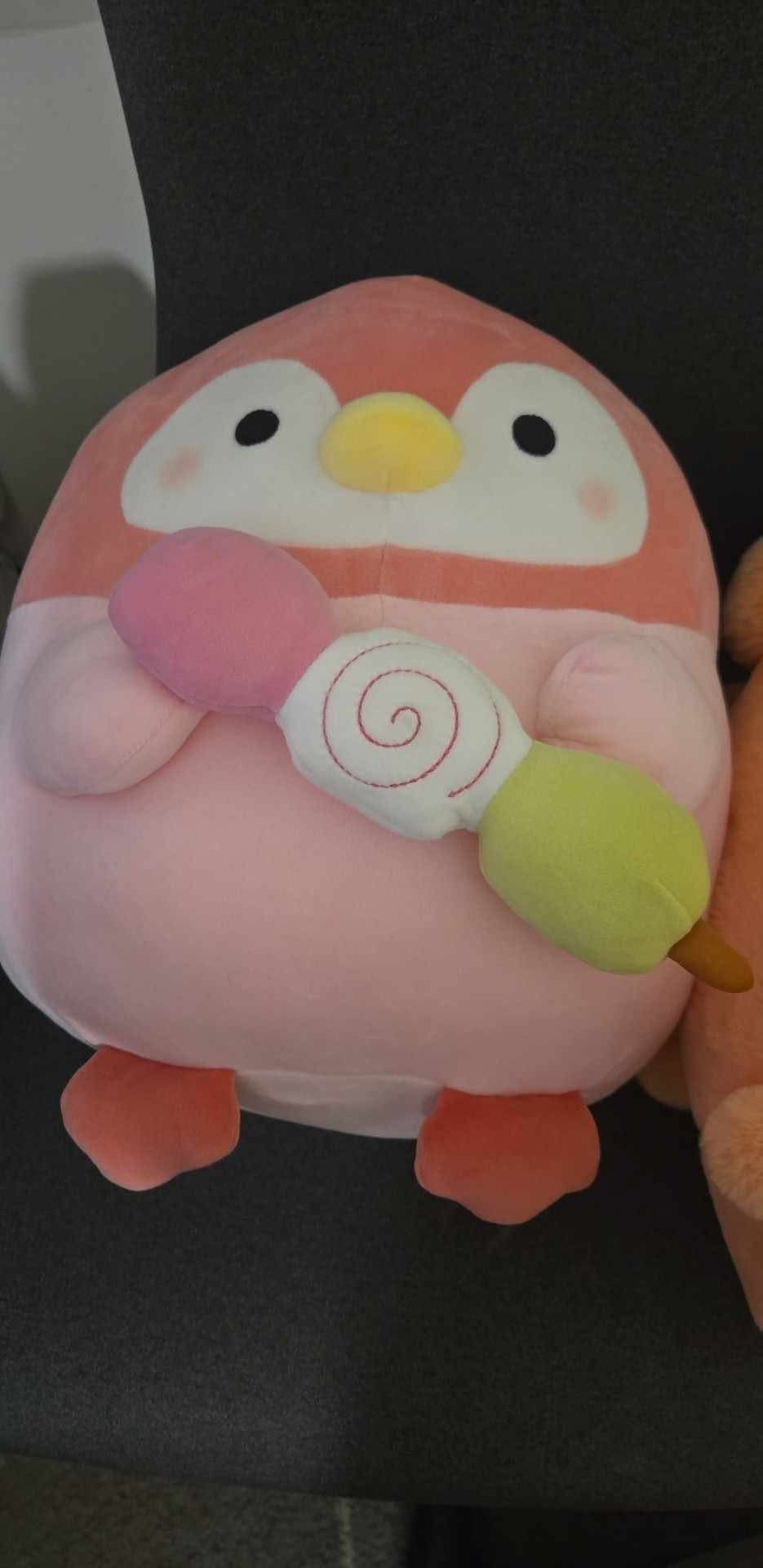 pink penguin plushie
