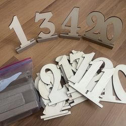 Table Numbers  1-20