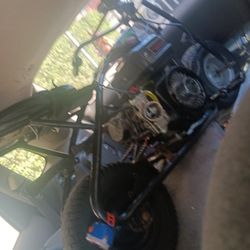 Mini Bike No Cracks Or Rewelds Engine Is Good But Needs New Clutch Wheel 