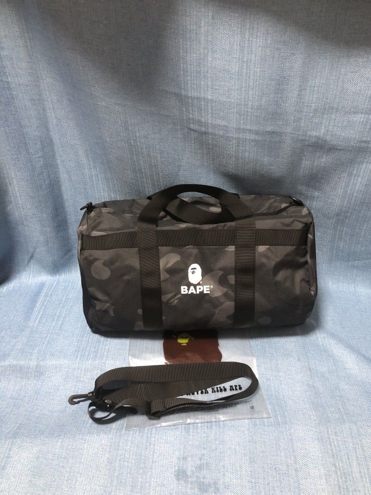 Bape Black Camo Duffel Bag