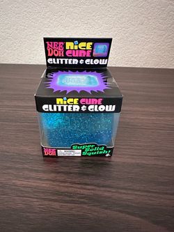 Nee Doh Nice Cube Glitter & Glow Stress Toy