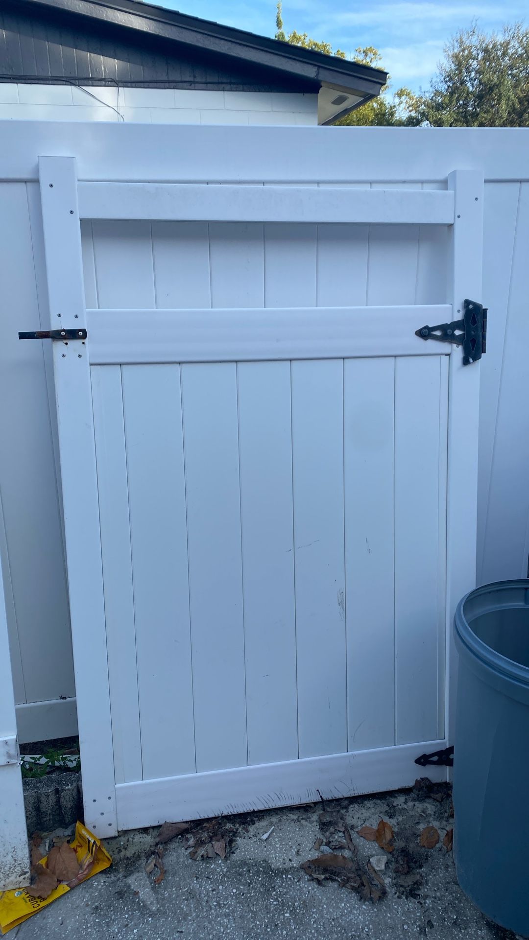 Fence Gate PVC white