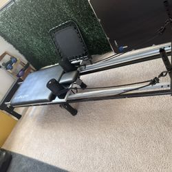 Aero Pilates Reformer With Rebounder And Stand 