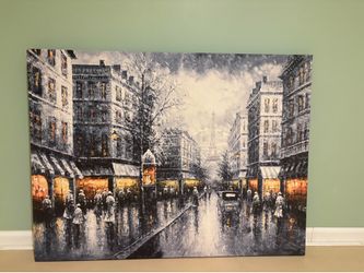 Wall Picture hanging: mounted canvas: 3ft by 5 ft