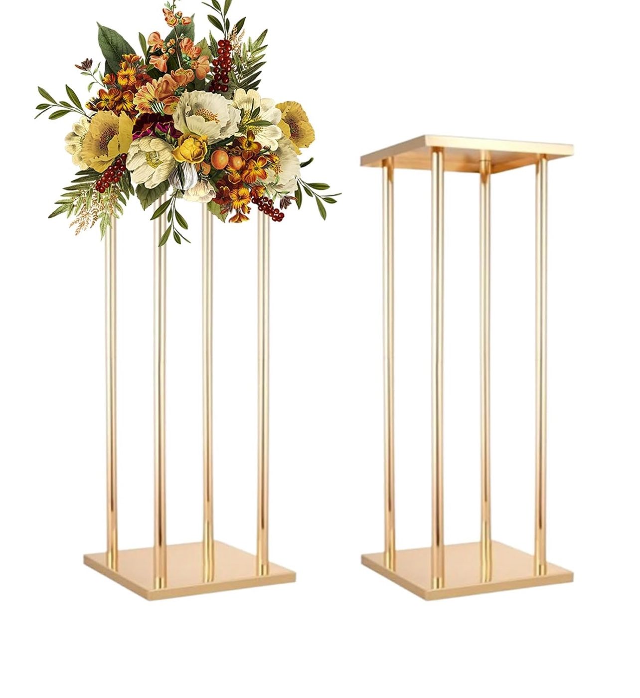 2 Pcs Column Vases Wedding Centerpieces for Tables, ص