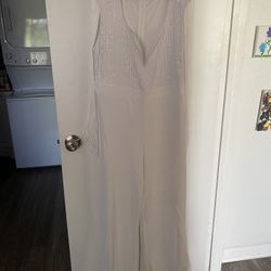 White Wedding Jumpsuit
