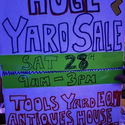 YARD SALE BIG TENT 