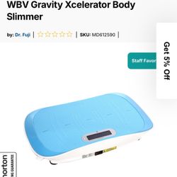 Vibration Plate Exercise Machine GX WBV Gravity Xcelerator Body Slimmer by: Dr. Fuji 