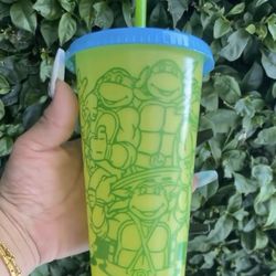 Ninja Turtle Color Changing Cup Tumbler 24oz 