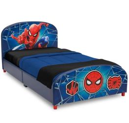 Delta Children Marvel Spider-Man Upholstered Twin Bed Frame — Barely Used