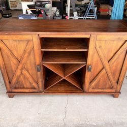 Wood Storage Cabinet 