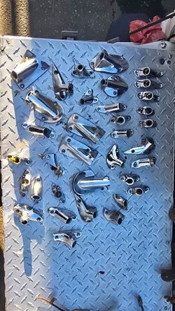 Lot of vintage spot light brackets.