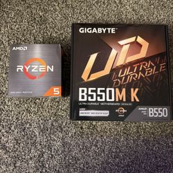 B550MK motherboard and Ryzen 5600 CPU