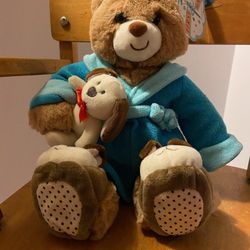 14" FIRST & MAIN BOUNCE BACK JACK 2595 TEDDY BEAR STUFFED ANIMAL PLUSH TOY TAG.