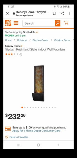 NEW LIGHTED WALL FOUNTAIN 3 FEET TALL