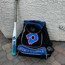 DeMarini Baseball Bat and Bag