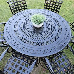 Cast Aluminum Patio Dining Set 7pc/outdoor Dining Set Furniture/Cash Only 