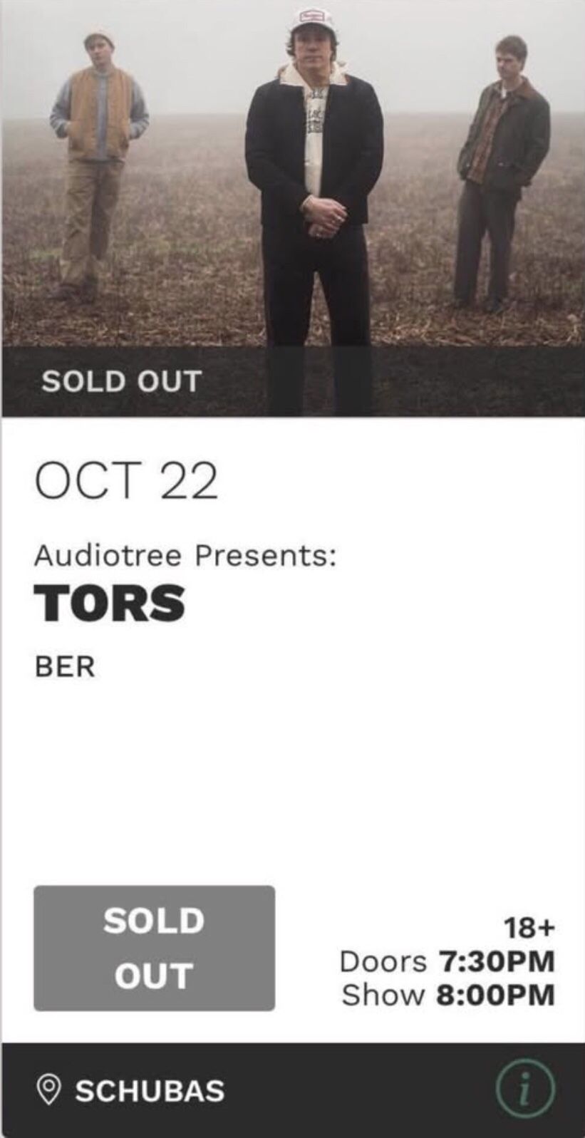 2 VIP Tickets β Tors Live in Chicago πΆ